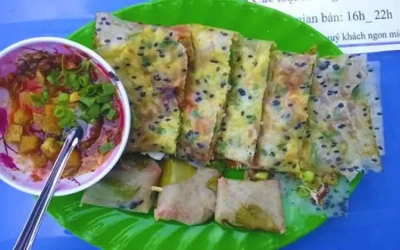 Bánh tráng mắm ruốc nướng - Đặc sản Ninh Thuận