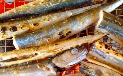 Cá xương xanh nướng bẹ chuối - Đặc sản Thổ Chu