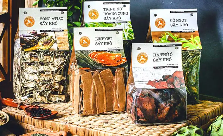 trà thảo mộc đặc sản đà lạt