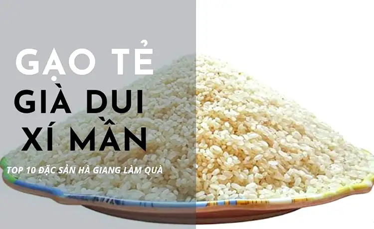 đặc sản gạo già dui xín mần hà giang