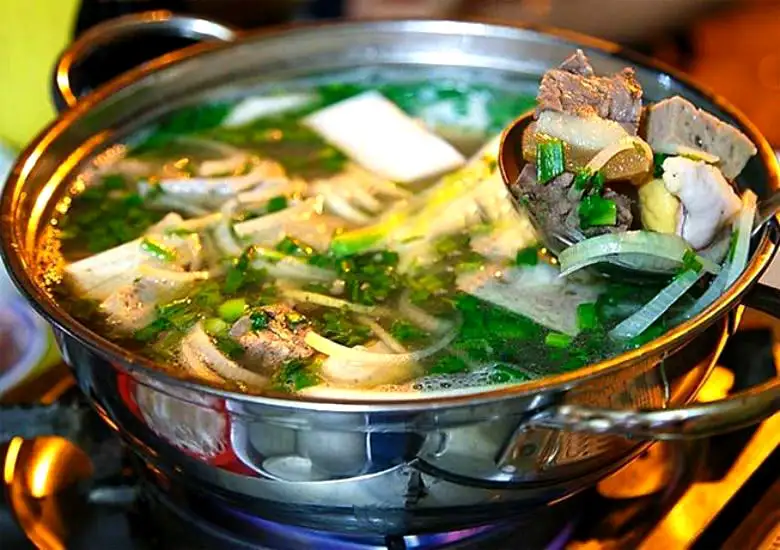 lẩu bò tơ atiso món ăn ngon đà lạt
