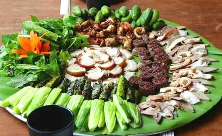 món lợn mán thui luộc mai châu