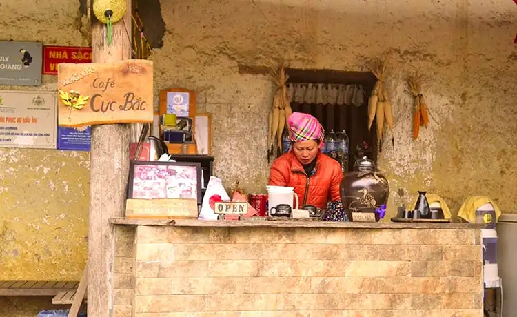 quán cafe cực bắc hà giang